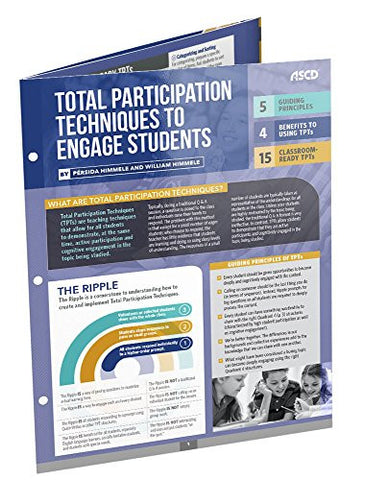 Total Participation Techniques to Engage Students (Quick Reference Guide)